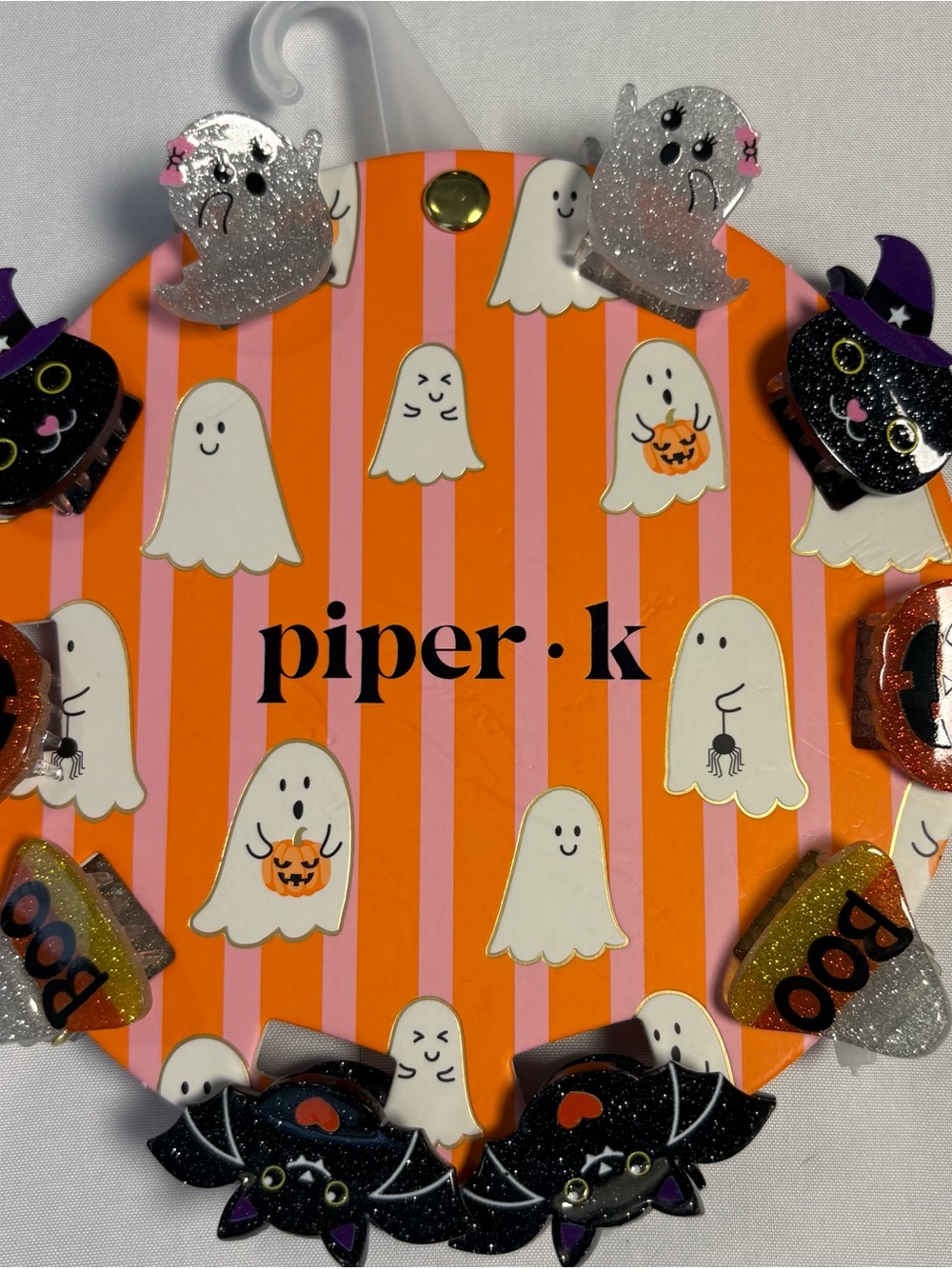 Piper•k Halloween mini Hair Claw Clips 10 pc Set - 2 of each design NEW Boo Bat